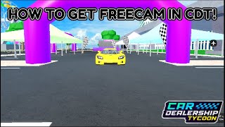 HOW TO GET FREECAM IN CDT 2024🔥🔥  SpeedCDT [upl. by Anwahsat]