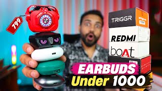 Top 5 Earbuds Under 1000  Best 5 tws Under 1000  Under 1k Earbuds [upl. by Dygall]