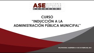 Video del curso quotInducción a la Administracion Publica Municipalquot [upl. by Herta323]