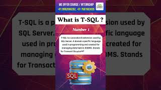 What is TSQL   Learn TSQL  Features of TSQL  kaashiv venkat sql sqlforbeginners tsql [upl. by Lebar854]