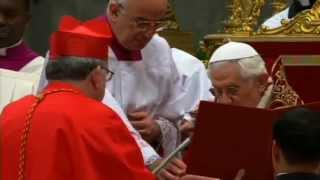 Cardinal Collins receives biretta and ring [upl. by Juley]