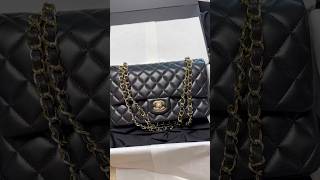 发货实拍 Chanel cf 25cm 黑色金扣 羊皮 [upl. by Sylvester]