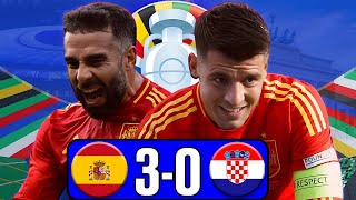 SPAIN CLINICAL CROATIA WASTEFUL  SPAIN 30 CROATIA MATCH REACTION [upl. by Burnham]