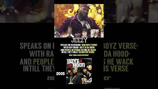 Jeezy Speaks On Dem Boyz Verse And People Calling Wack Intill They Heard His Verse [upl. by Bueschel922]