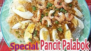 SPECIAL PANCIT PALABOK USING MAMA SITAS PALABOK  COOK N SHARE PH [upl. by Nagey679]