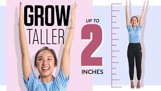 7 Stretches to Grow Taller amp Improve Posture  BONUS Tips [upl. by Yesnek]