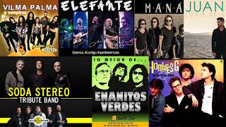 Mana Soda Stereo Enanitos verdes Elefante Hombres G EXITOS Clasicos Del Rock En Español [upl. by Ainolloppa]