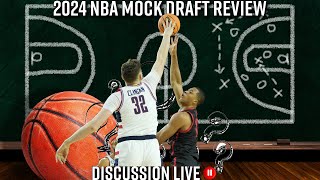 2024 NBA Mock Draft and Player News Live [upl. by Gnivre808]