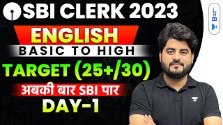 SBI Clerk Pre 2023  English 45 Days Crash  Day  1  Vishal [upl. by Larina]