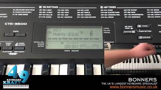 Casio CTK3500 Keyboard  100 Rhythm Styles Part 12 [upl. by Yajeet789]