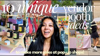 10 unique vendor booth display ideas to MAKE MORE SALES popup shop ideas my fave market displays [upl. by Mella]