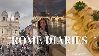 Rome diaries  in giro per il centro di Roma ristorante buonissimo Trastevere di sera [upl. by Berghoff972]