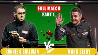 Ronnie OSullivan Vs Mark Selby  2018 Northern Ireland Open SF Snooker Highlights Part 1 [upl. by Adnilav]