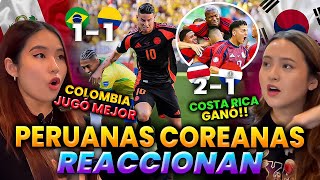 COLOMBIA VS BRASIL Y PARAGUAY VS COSTA RICA  REACCIONES  COPA AMERICA 2024 [upl. by Akemad]