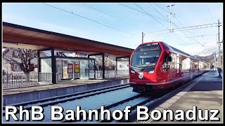 RhB Bahnhof Bonaduz  Kanton Graubünden  Schweiz 2024 [upl. by Attenna]