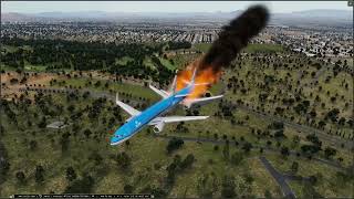 Courageous Pilot Lands Plane with Engine on Fire [upl. by Studdard]