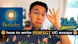 How To Write ALL 8 UC PIQ Essay Prompts No BS Pure Gold [upl. by Massiw979]