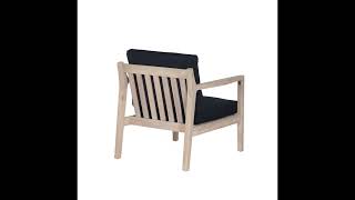 2 Linon Teagon Blue Natural Side Chairs  The Classy Home [upl. by Elyk]