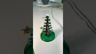 Growing a crystal Christmas tree Amazing results holidaydiy holidaywithyoutube [upl. by Nilcaj961]