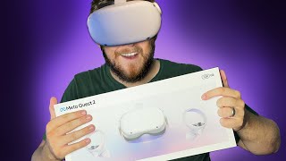 Meta Oculus Quest 2 Unboxing and Setup  Owning VR for the first time [upl. by Lybis681]