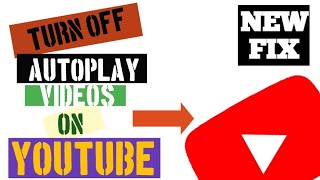 How to Turn off Autoplay on YouTube Stop Autoplay Next on YouTube [upl. by Burkhart692]