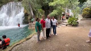 visita a las cascadas de Tamasopo slp SER Mons Joseph Spiteri [upl. by Nauqe]