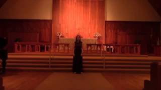 Soprano Student  Rusalka  Song to the Moon  Dvorzak [upl. by Ellecrad]