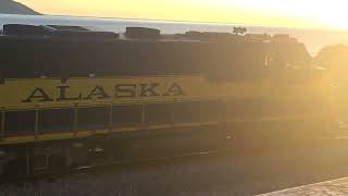 No luck seeing the bore tide at the Turnagain Arm but an AK passenger train [upl. by Nnylsor976]