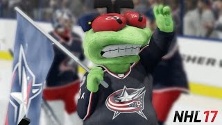 NHL 17  RECREATING THE BLUE JACKETS 100 WIN [upl. by Penn934]