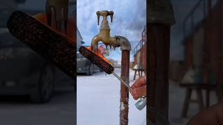 How to melt frozen taps in cold countries shortsvideo [upl. by Ahsiekrats981]