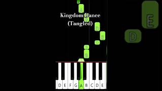 Kingdom Dance  Tangled  EASY Piano Tutorial short piano pianocover music youtubeshorts [upl. by Hultin102]