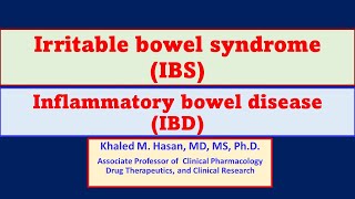 Irritable bowel syndrome IBS amp Irritable bowel Disease IBD [upl. by Malliw]