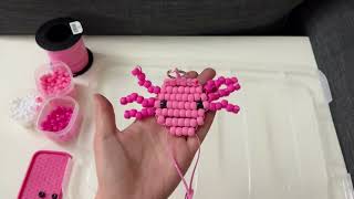 CraftsALotl Axolotl Bead Buddy Head Part 4 [upl. by Aelat]