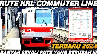 RUTE KRL COMMUTER LINE JABODETABEK TERBARU 2024 [upl. by Johanan]