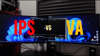 Quick Monitor Panel Comparison IPS vs VA [upl. by Raphael]