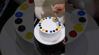 Multi Colour Cake Design  Cake Design shorts youtubeshorts viralvideo video [upl. by Anerual]