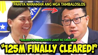 KAKAPASOK LANG 125M FUNDS FINALLY CLEARED NA SA COA SI VP SARA WALANG NAKITANG KORAPSYON IYAK SILA [upl. by Jorin]