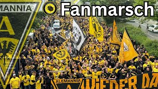 Fanmarsch zum Stadion  Alemannia Aachen [upl. by Kenay370]