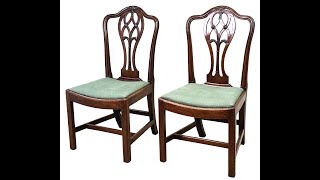 Georgian 18th Century Pair Of Side Chairs [upl. by Palma244]