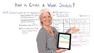 How to Create a Work Schedule  Project Management Training [upl. by Ddej]