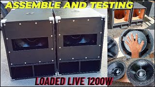 RCF BOX 18quot ASSEMBLE AND SOUND CHECK GANDA NG TUNOG QUALITY LOAD Live 184 1200w [upl. by Netsyrc478]