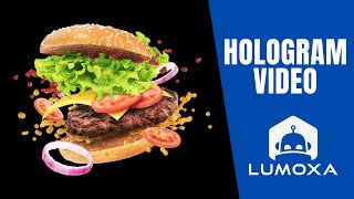 BURGER  3D Animation for hologram  hélice holographique [upl. by Atazroglam]