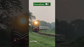 Awesome Speedy Entry Greenline at Haripur band Cross With RailCar [upl. by Pierre]