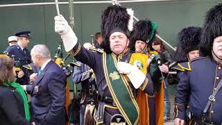 NYPD Emerald Society Pipes amp Drums  Irish Eyes Ranks 03172016 Saint Patricks Day Parade [upl. by Sirois]