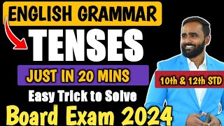 TENSES  ENGLISH GRAMMAR  10th AND 12th STD  EASY TRICK  BOARD EXAM 2024  PRADEEP GIRI SIR [upl. by Anaiq]