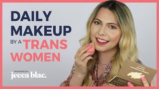 Daily Makeup By Trans Women  Using Trans Inclusive Makeup Brand Jecca Blac  Casey Blake [upl. by Nikolia609]