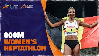 Womens heptathlon 800m  Munich 2022  Nafi Thiam [upl. by Nnaitsirk]