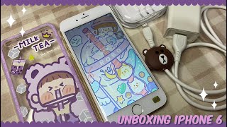 Unboxing iPhone 6  Plus Cute Accessories  Shopee [upl. by Mij282]