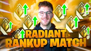 RADIANT RANKUP MATCH 🤩🌠  Valorant [upl. by Carli]