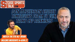 Don McPherson Joins The315 to Discuss the Matchup Between Syracuse amp Boston College [upl. by Sampson]